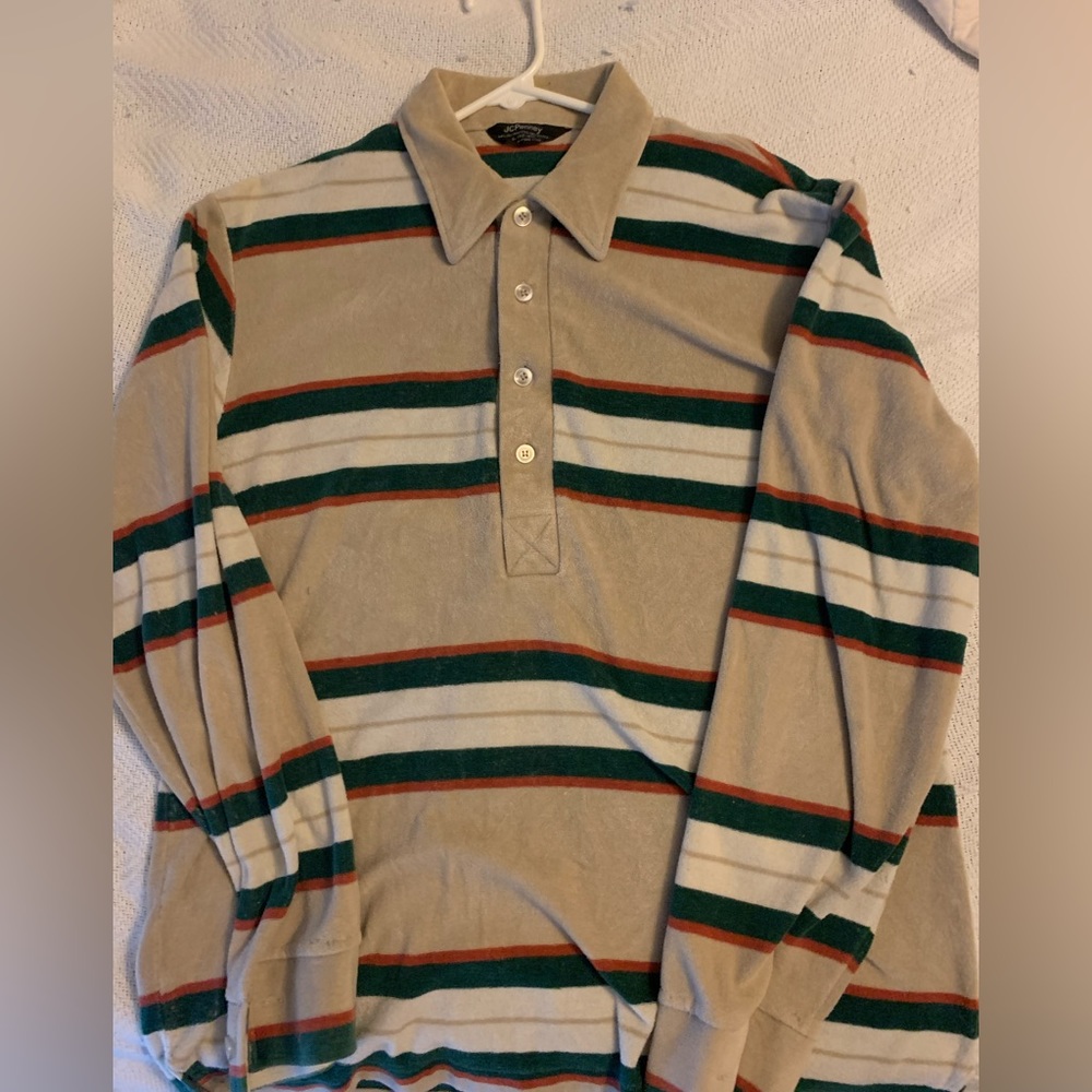 Vintage JC Penny velour shirt.